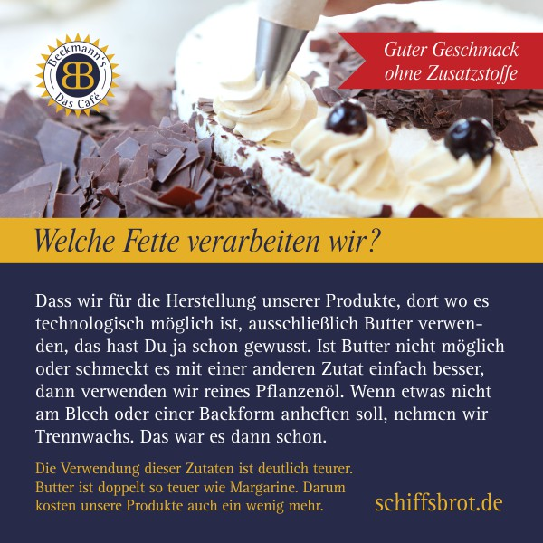 Welche Fette verarbeiten wir?